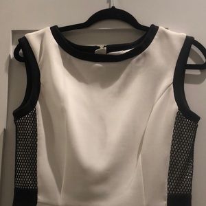 Calvin Klein black and white dress.